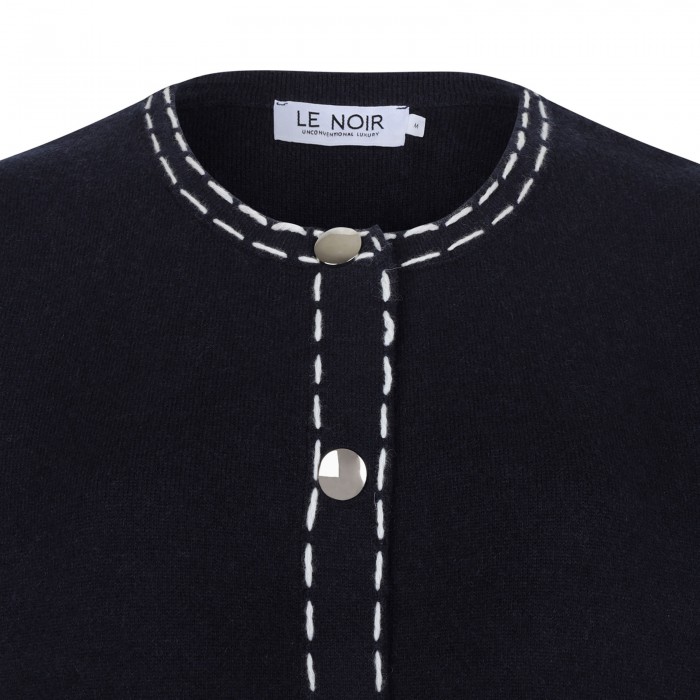 Crop knit jacket