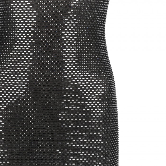 Gunmetal rhinestone maxi dress