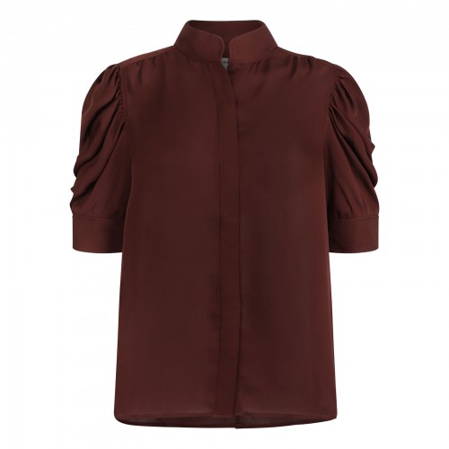 The Gillian currant red blouse