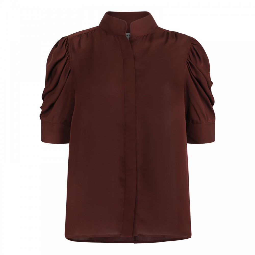 The Gillian currant red blouse