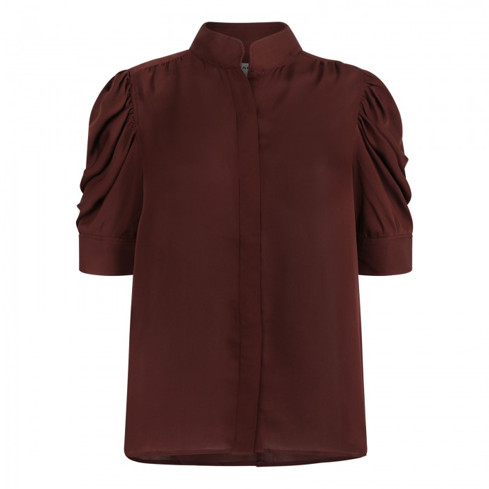 The Gillian currant red blouse