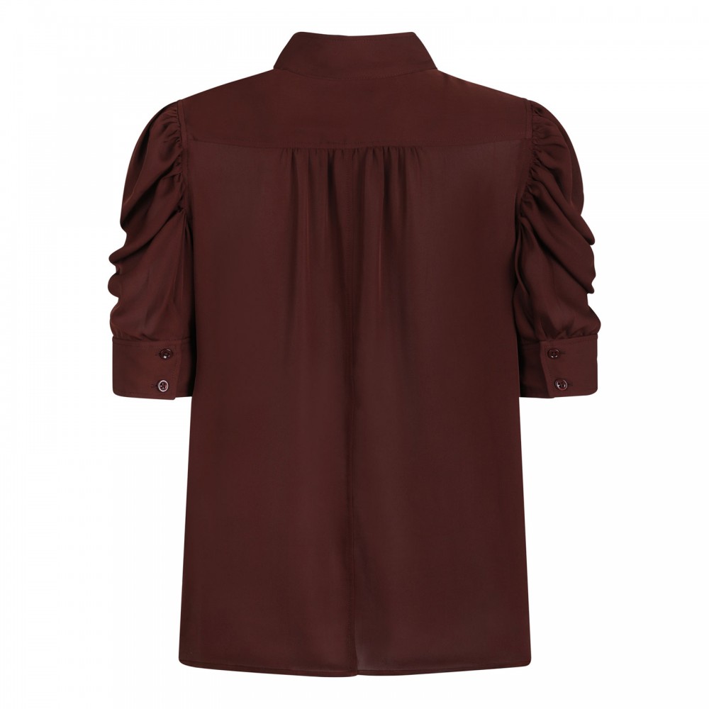 The Gillian currant red blouse