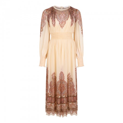 Ascent smocked midi dress