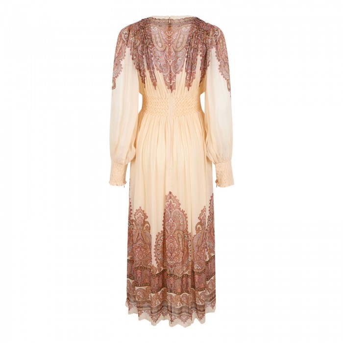 Ascent smocked midi dress