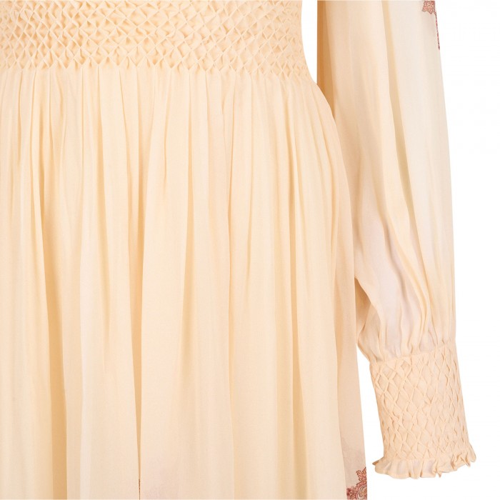 Ascent smocked midi dress