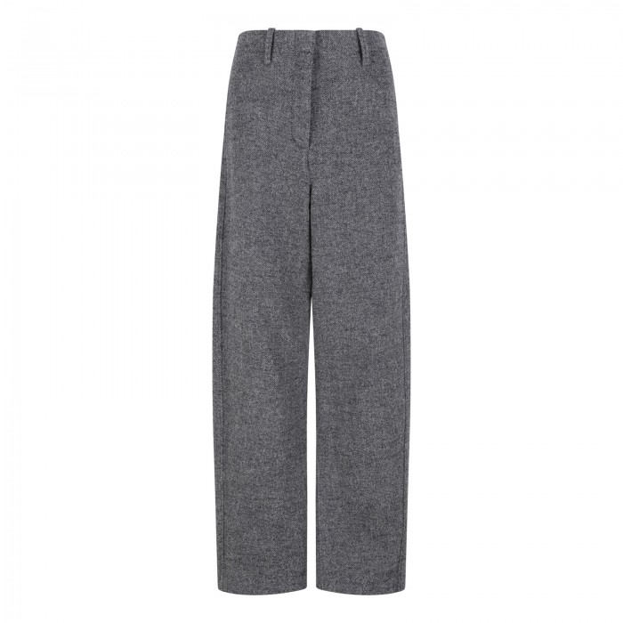 Gray wide leg pants