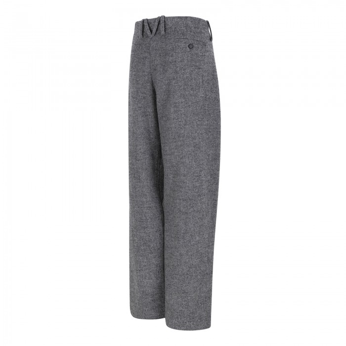 Gray wide leg pants