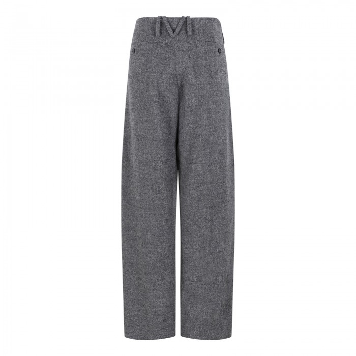 Gray wide leg pants