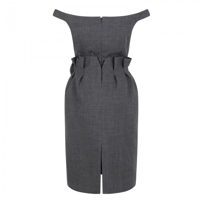 Rose off-shoulder midi dress