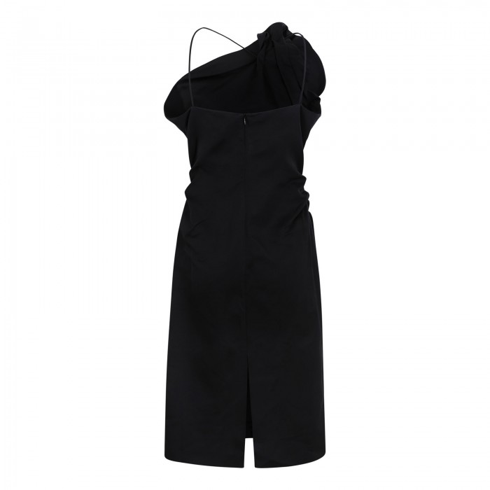Rose one-shoulder dress