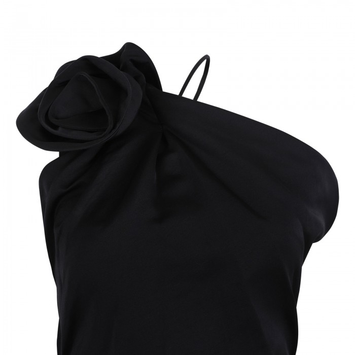 Rose one-shoulder dress