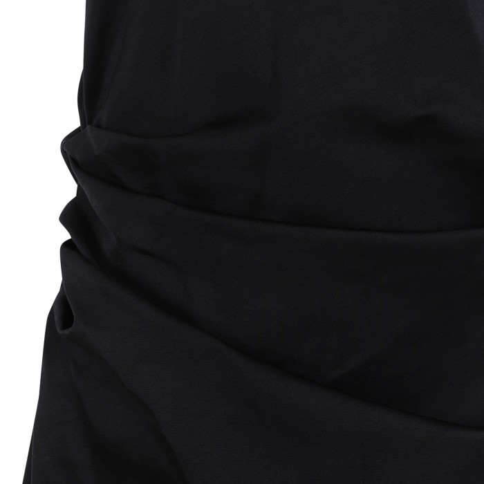 Rose one-shoulder dress