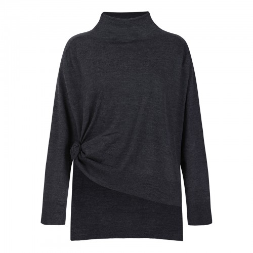 Knotted wool turtleneck...