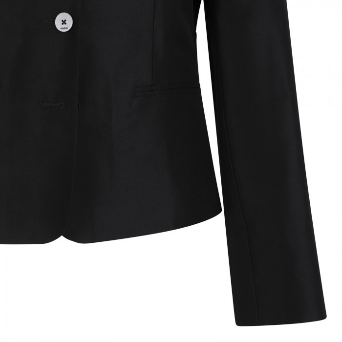 Fine silk faille jacket