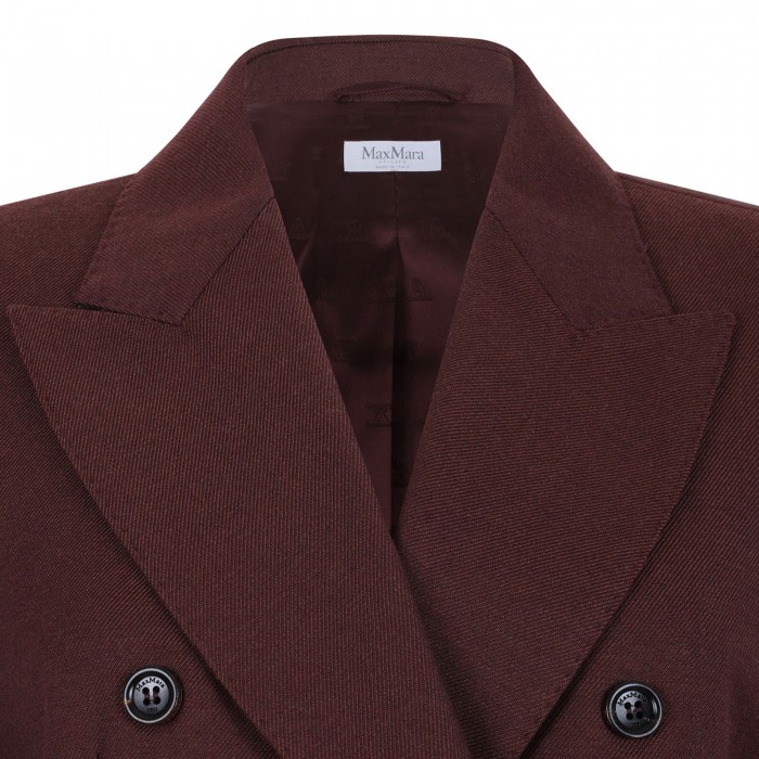 Angizia denim-effect wool jacket