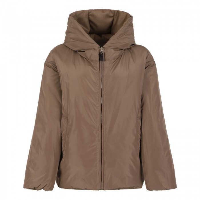 Dama reversible camel puffer jacket