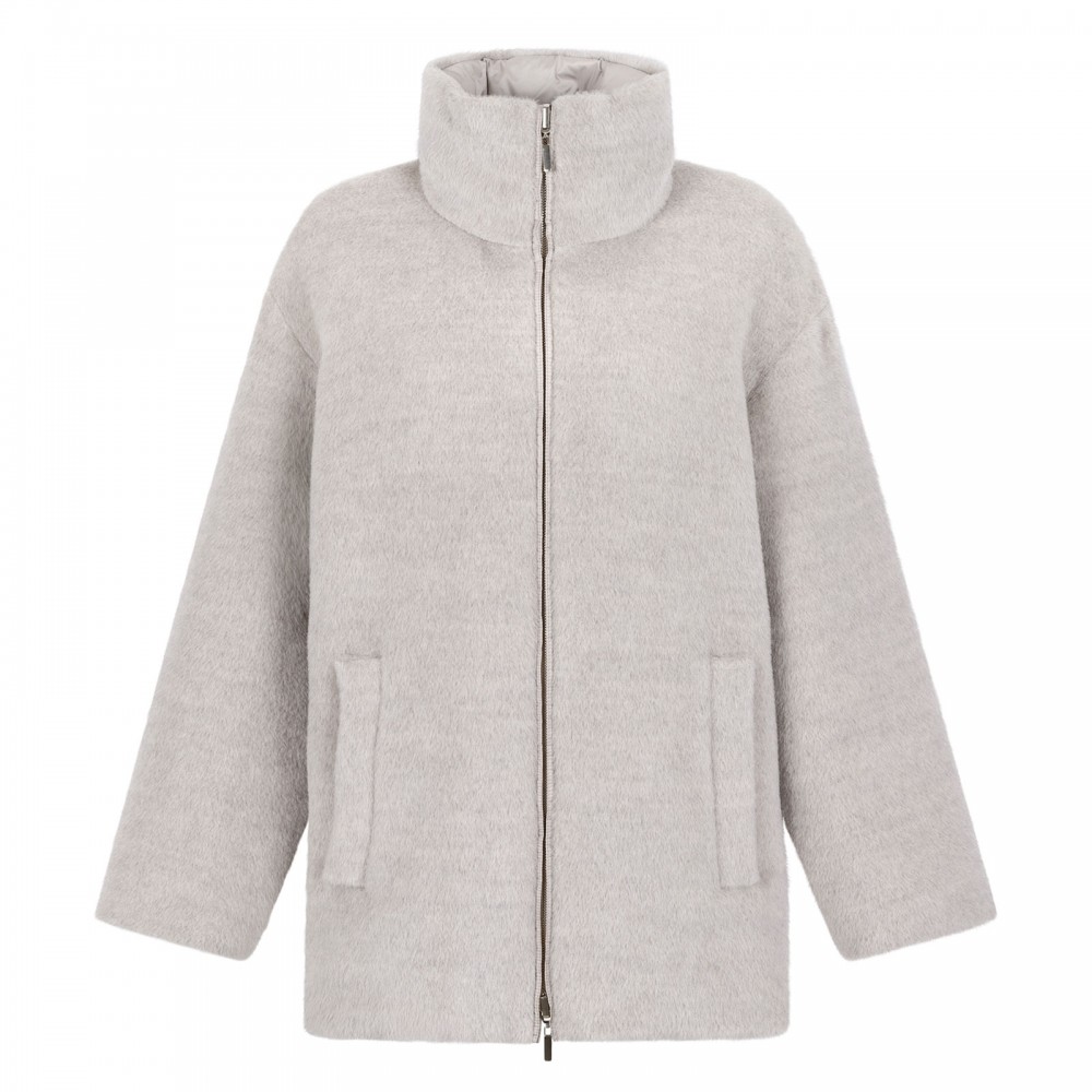 Arancio reversible puffer jacket