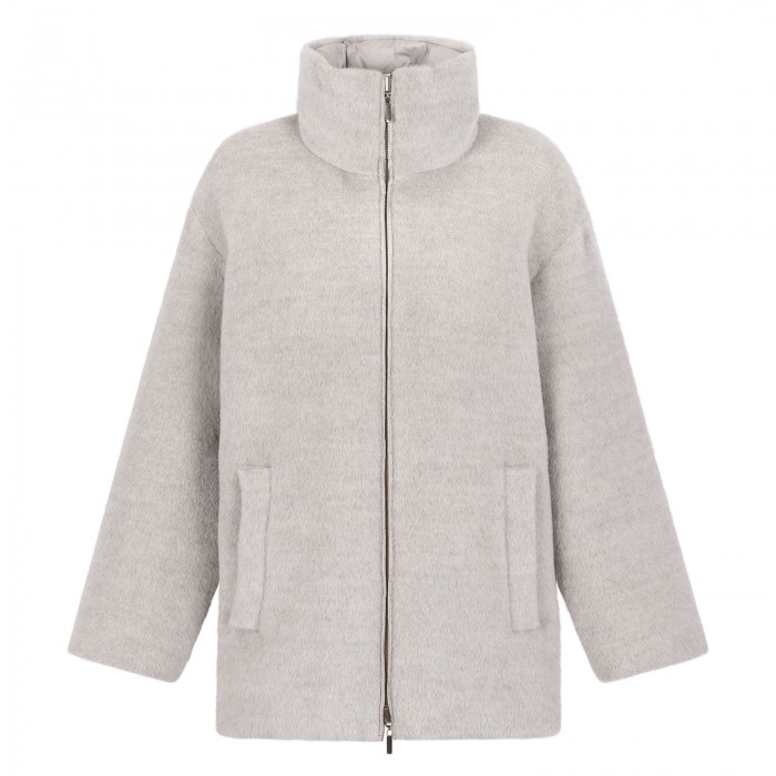 Arancio reversible puffer jacket