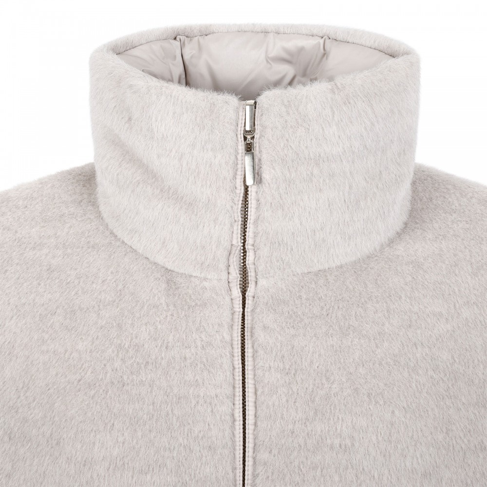 Arancio reversible puffer jacket