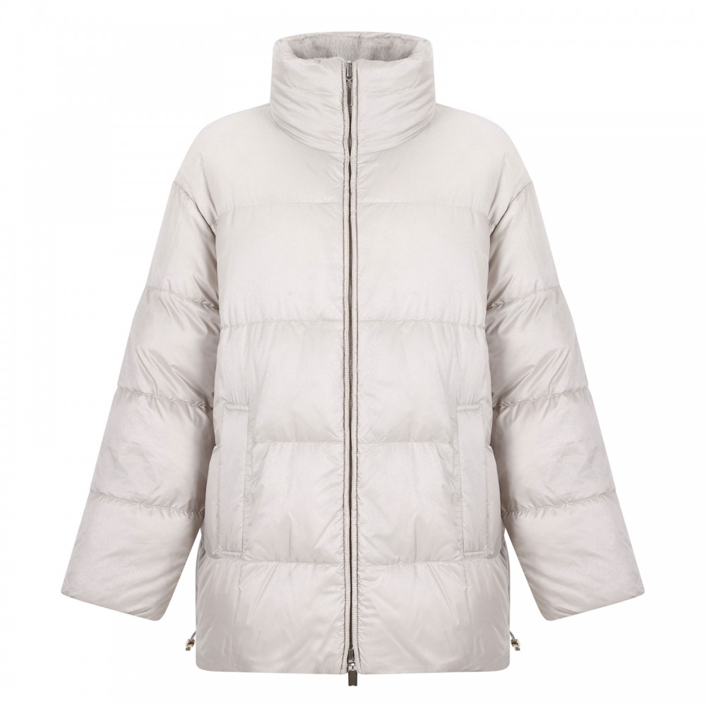 Arancio reversible puffer jacket