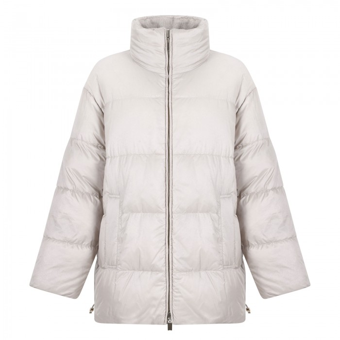Arancio reversible puffer jacket