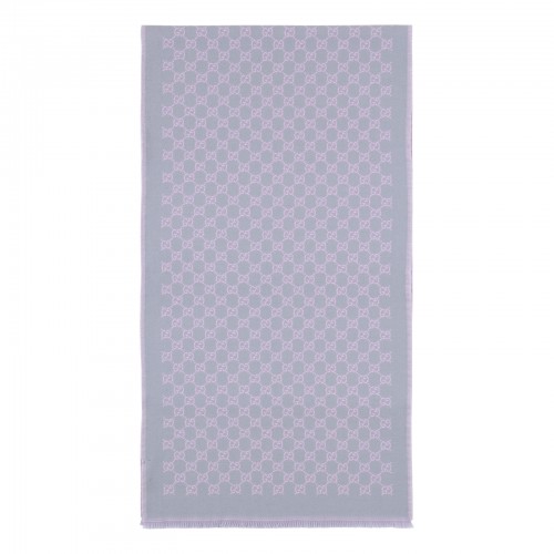GG wool viscose lamé scarf