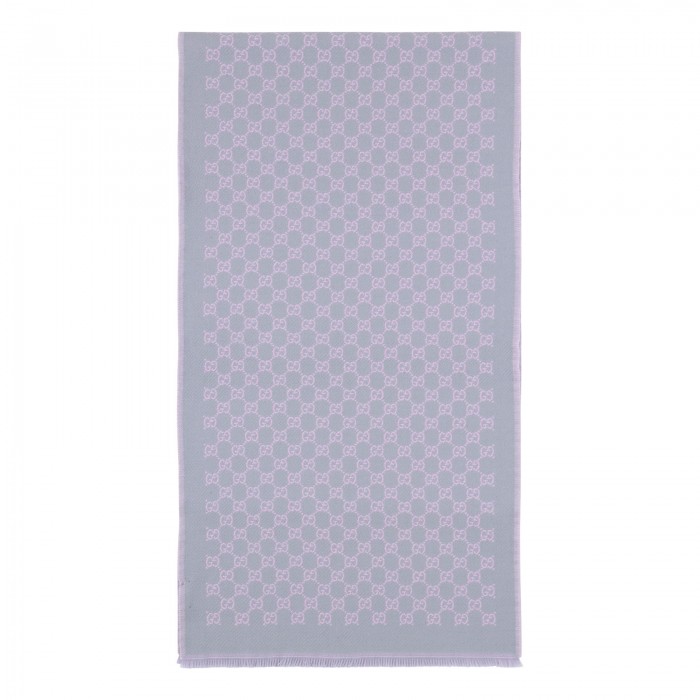 GG wool viscose lamé scarf