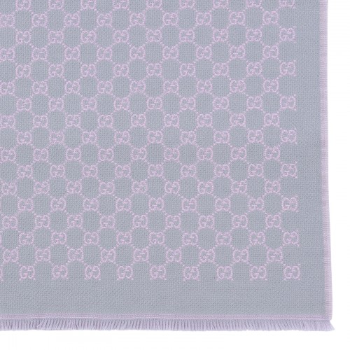 GG wool viscose lamé scarf 2