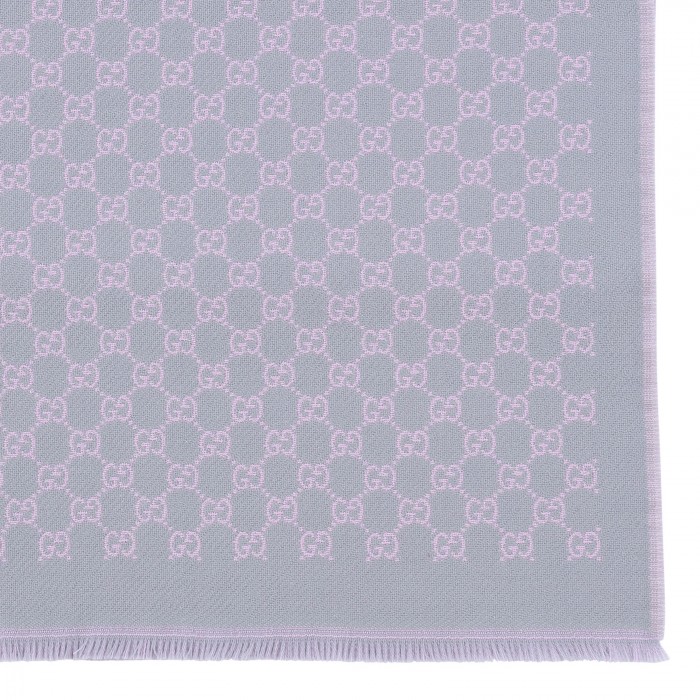 GG wool viscose lamé scarf
