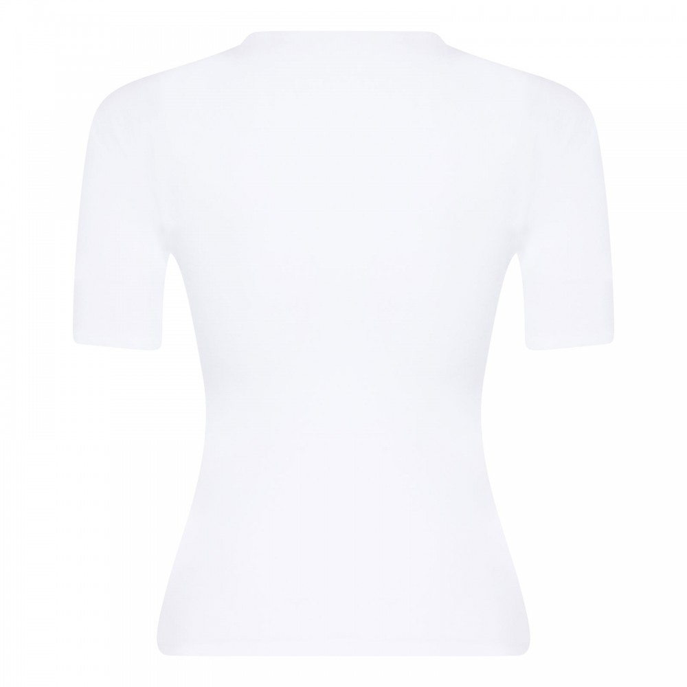 Seamless stretch nylon jersey T-shirt