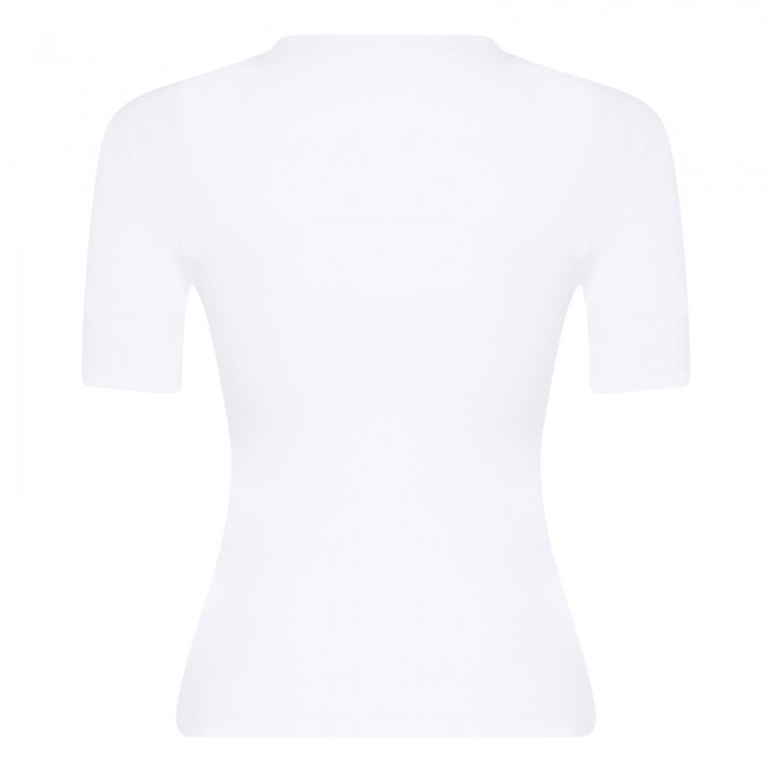 Seamless stretch nylon jersey T-shirt