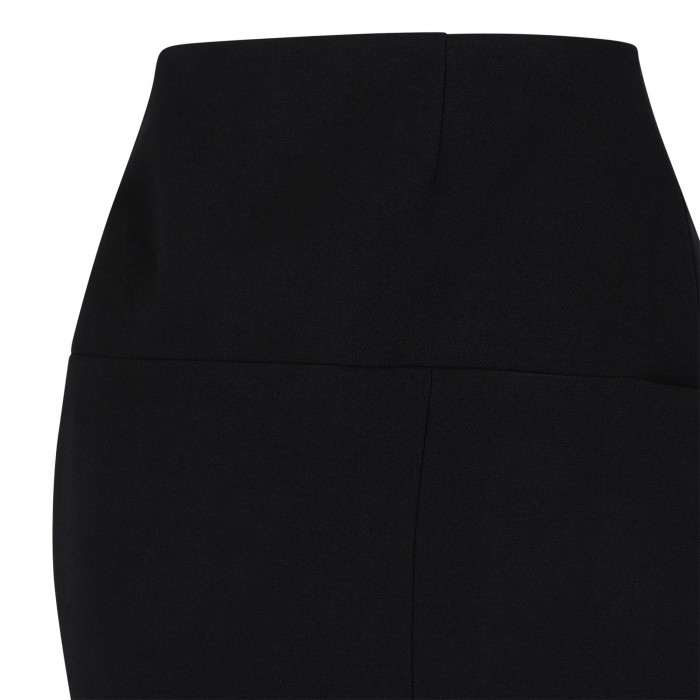 Velvet column skirt