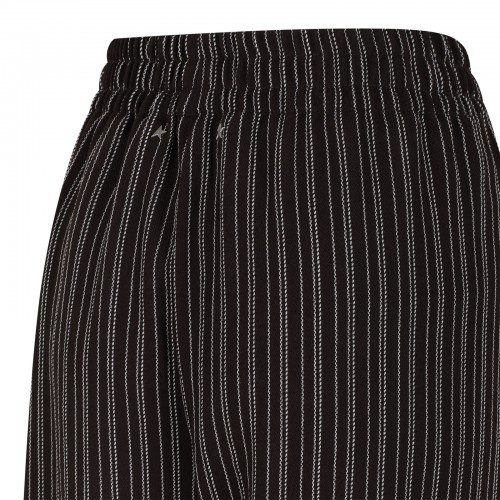 Brown pinstripe sweatpants 2