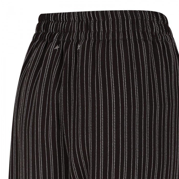Brown pinstripe sweatpants