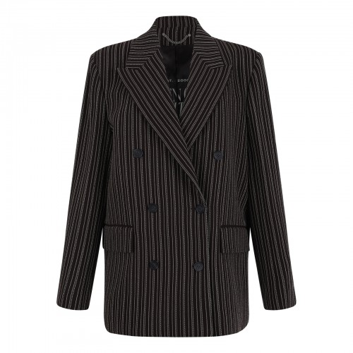 Brown pinstripe blazer