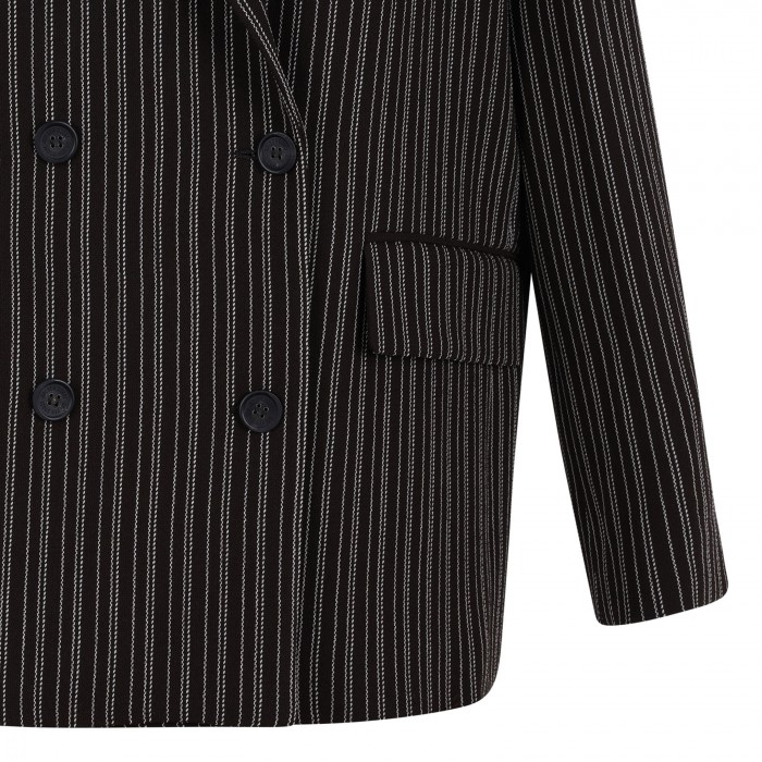 Brown pinstripe blazer