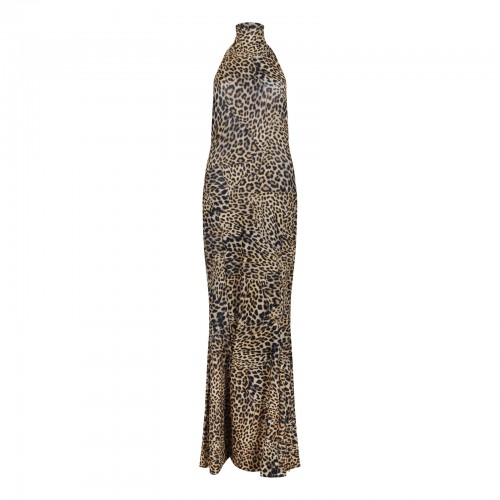 Halter turtle gown with...