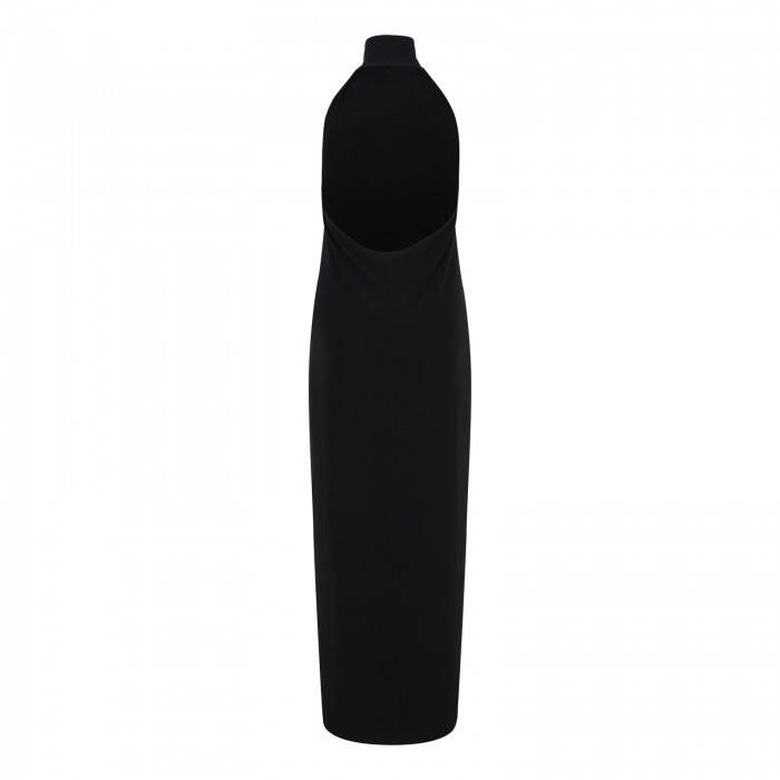 Halter turtle side slit gown