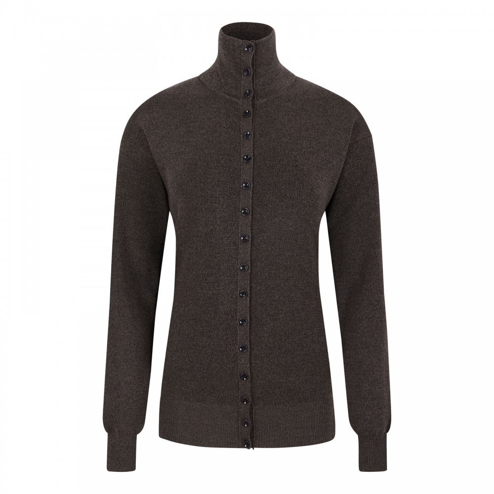 Fine merino wool buttoned top