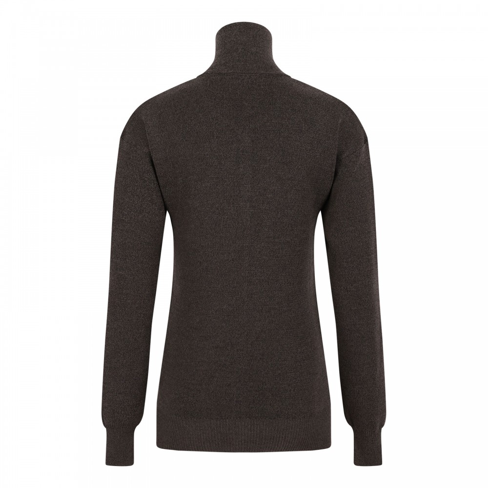Fine merino wool buttoned top