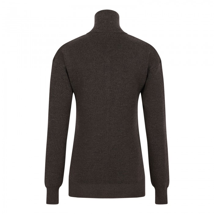 Fine merino wool buttoned top