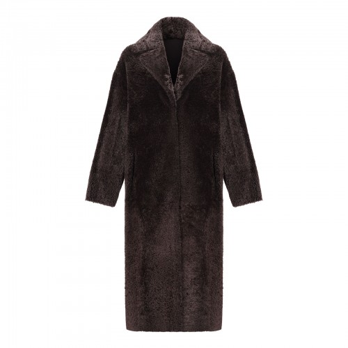 Ines reversible shearling coat