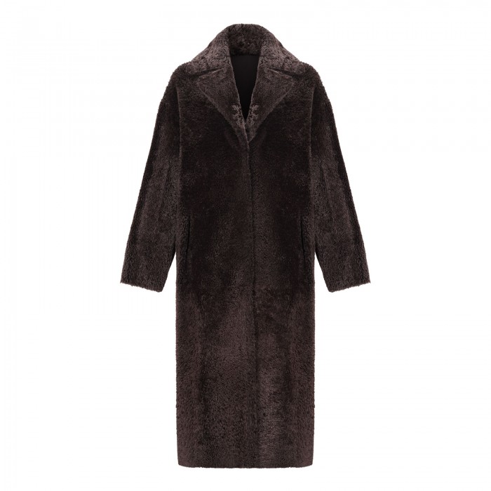 Ines reversible shearling coat