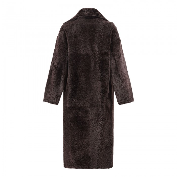 Ines reversible shearling coat