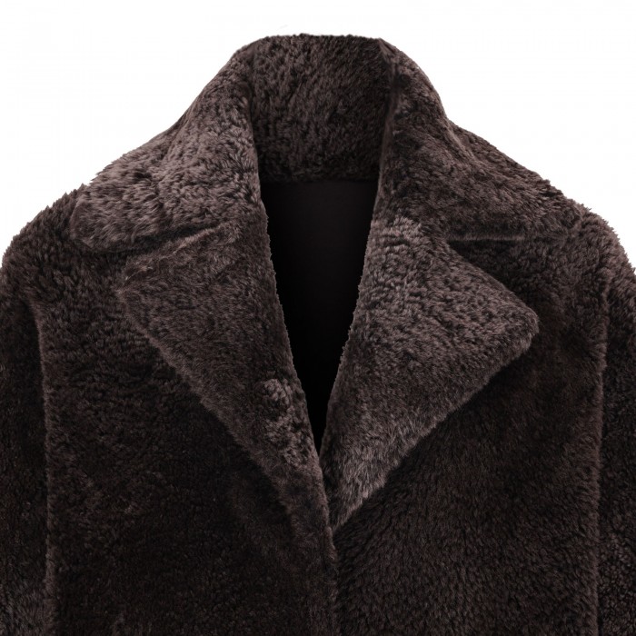 Ines reversible shearling coat