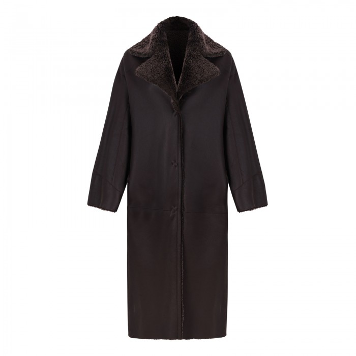 Ines reversible shearling coat