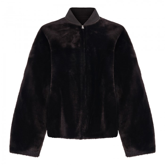 Violet reversible bomber jacket