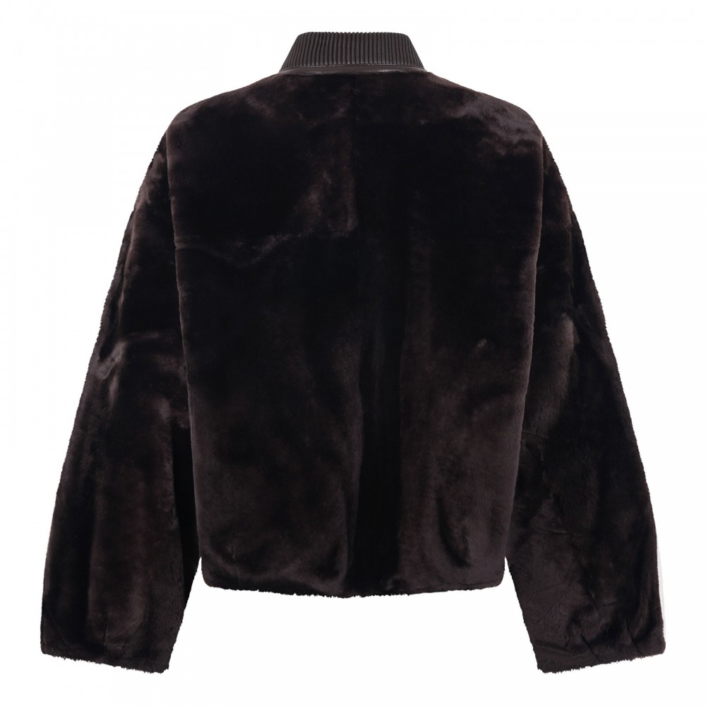 Violet reversible bomber jacket