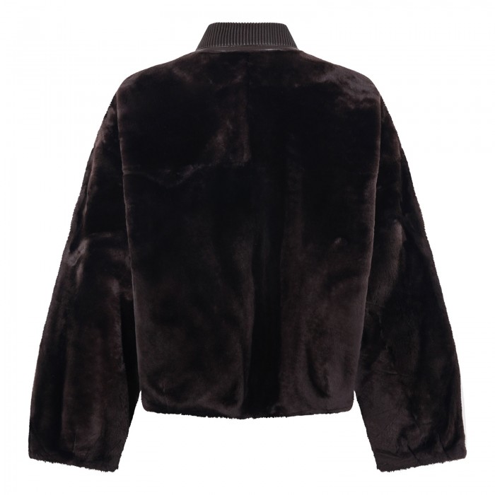 Violet reversible bomber jacket