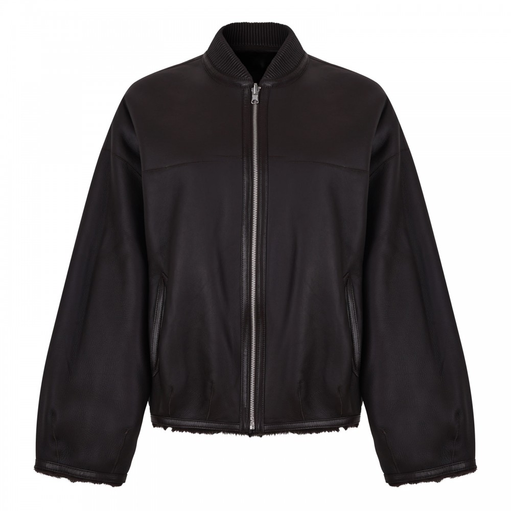 Violet reversible bomber jacket